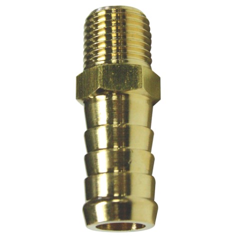 SCORPION - BRASS 1/4 INCH M X 1/2 INCH HOSE TAIL 